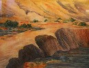 Aquarelle : Dune du Maroc (45x60)