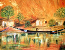 Aquarelle : Pirogue (40x60)