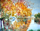 Aquarelle : Pont de Briare (40x50)