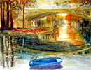 Aquarelle : Pont de Champigny (50x60)