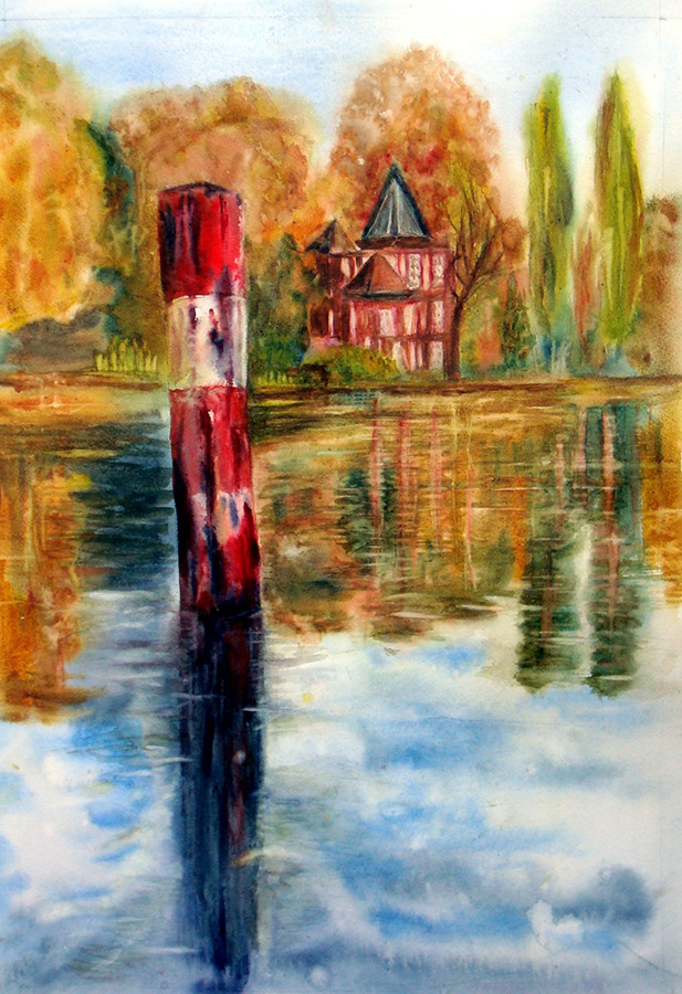 Aquarelle : Le Fanac (50x60)