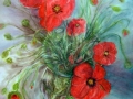 Vase aux coquelicots ( VENDU )